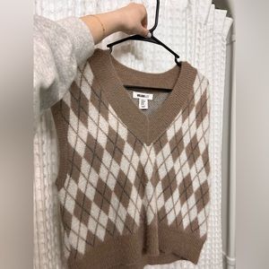 Patterned Sweater Vest